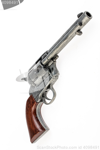 Image of Old Revolver On Isolated Background