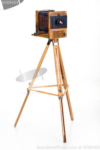 Image of Old Wooden Photocamera