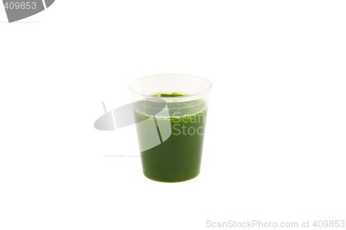 Image of Wheat Grass drink isolated on white background