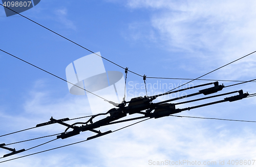 Image of power lines, close-up