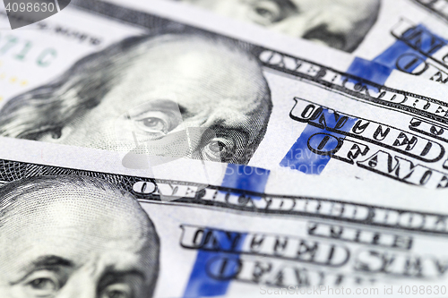 Image of American dollars, close-up