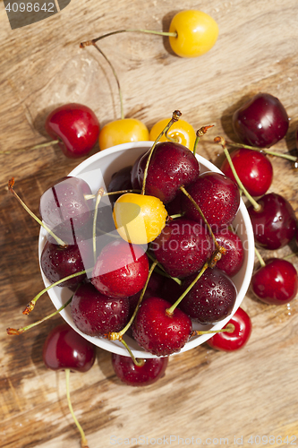 Image of red ripe cherry