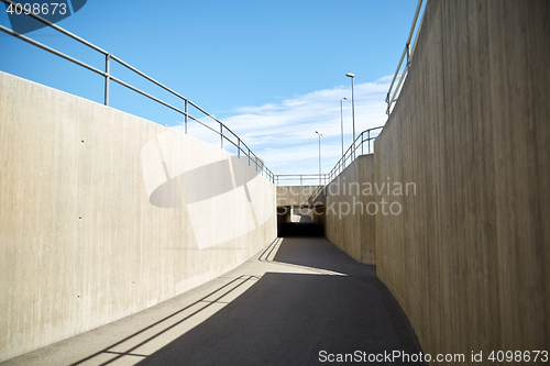 Image of urban city tunnel construction