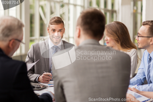 Image of business people meeting at office