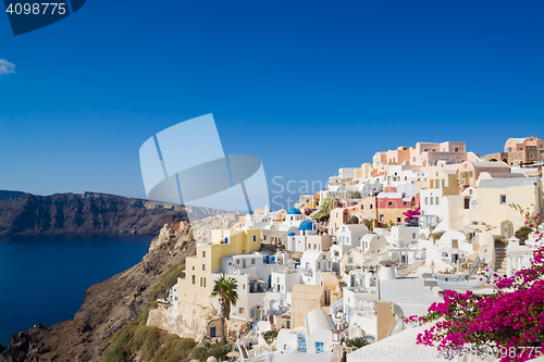 Image of Oia in Santorini island Greece