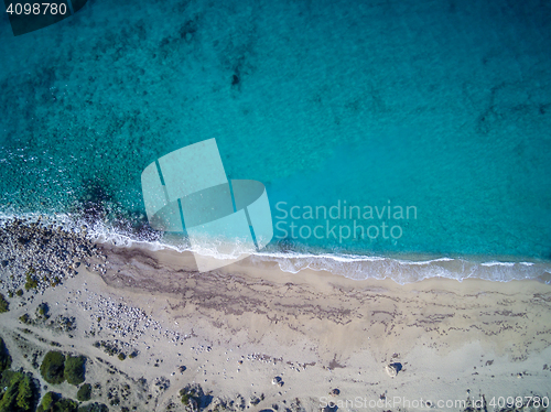 Image of View of a drone at the  Beach