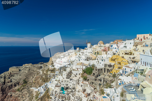 Image of Oia in Santorini island Greece