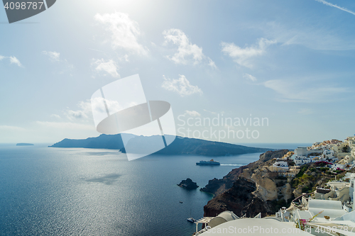 Image of Oia in Santorini island Greece