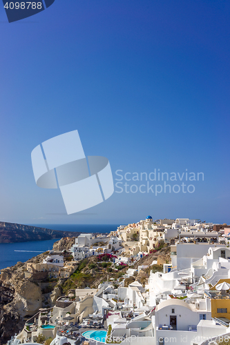 Image of Oia in Santorini island Greece