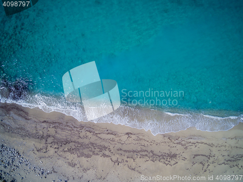 Image of View of a drone at the  Beach