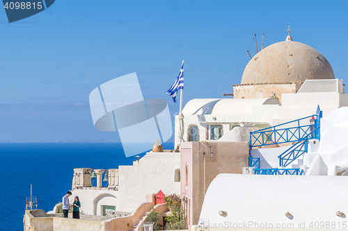 Image of Oia in Santorini island Greece