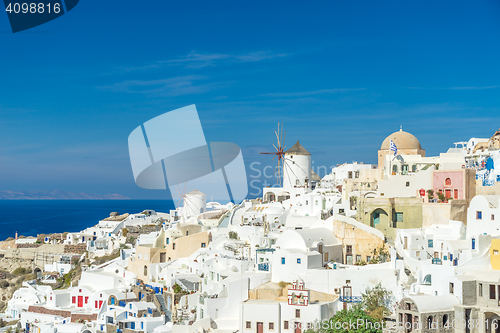 Image of Oia in Santorini island Greece