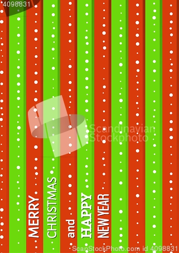 Image of christmas background with green and red stripes