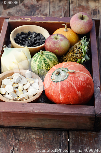 Image of Autumn vegetables and fruits