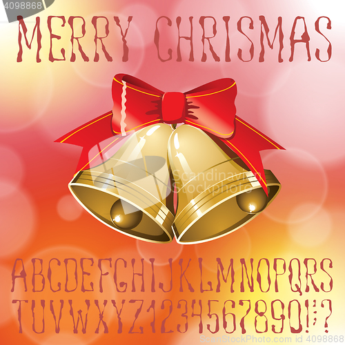 Image of Christmas vector alphabet