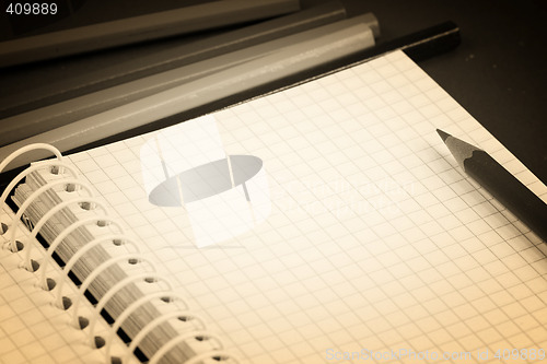 Image of Pencil and agenda