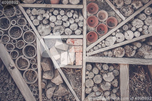 Image of Wood and pots on a shelf