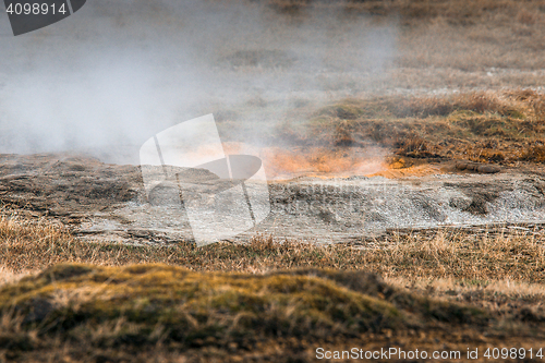 Image of Icelandic nature with geothermal activity