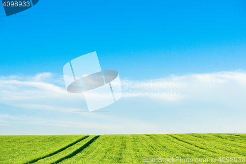 Image of Countryside landscape with field tracks