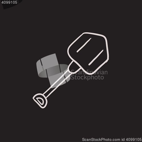 Image of Shovel sketch icon.