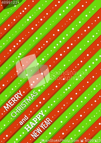 Image of christmas background with green and red stripes