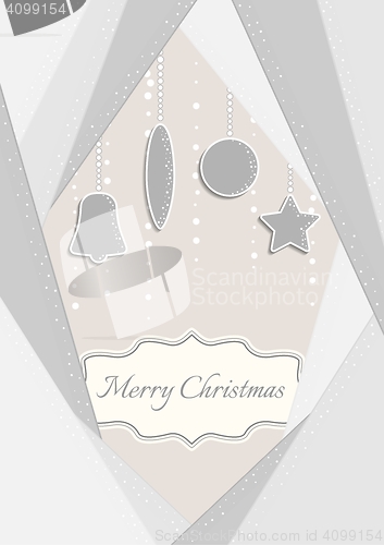 Image of christmas background with gray stripes