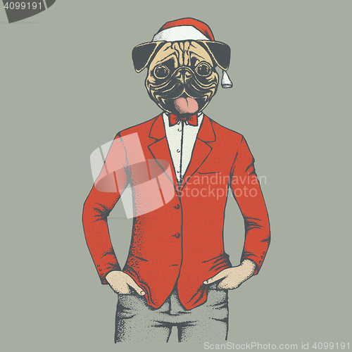 Image of Pug dog vector illustration