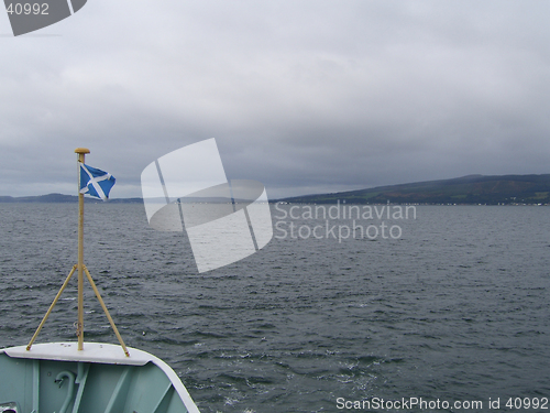 Image of Firth of Clyde with Saltire