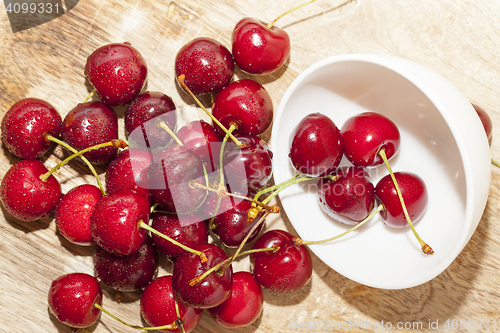 Image of red ripe cherry