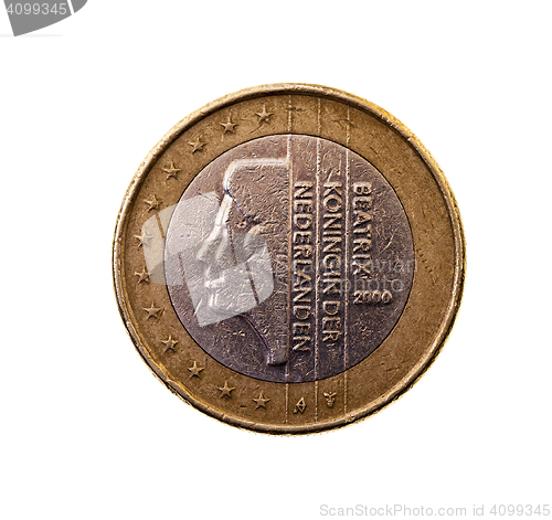 Image of coin worth one euro