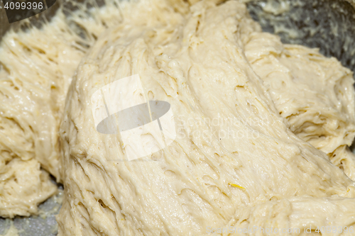 Image of dough for the pie, close-up