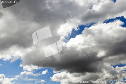 Image of cumulus clouds in the sky