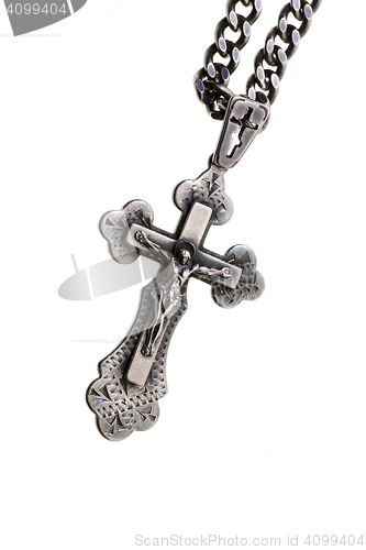 Image of Silver orthodox cross