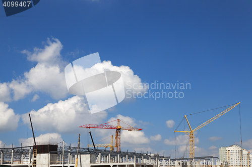 Image of construction of a shopping center