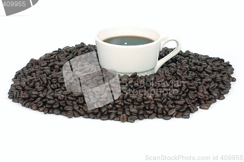 Image of Hot Coffee and Beans