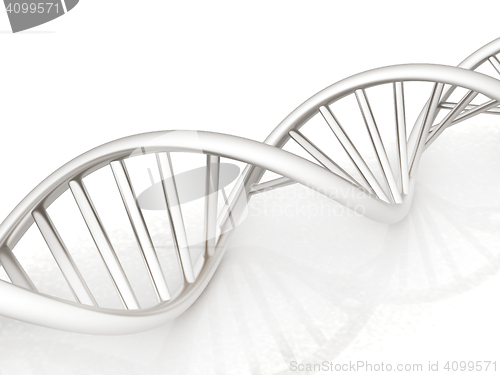 Image of DNA structure model. 3d illustration