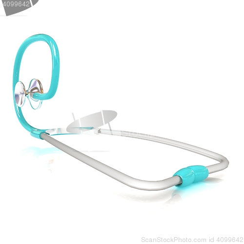 Image of stethoscope. 3d illustration