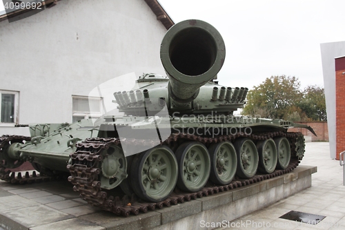 Image of Heavy tank T-80 in Vukovar, Croatia - leftover after civil war