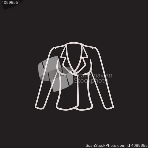 Image of Jacket sketch icon.