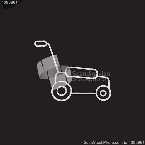 Image of Lawnmover sketch icon.