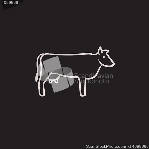 Image of Cow sketch icon.