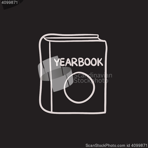 Image of Yearbook sketch icon.