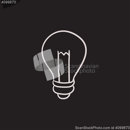 Image of Lightbulb sketch icon.