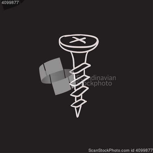 Image of Screw sketch icon.