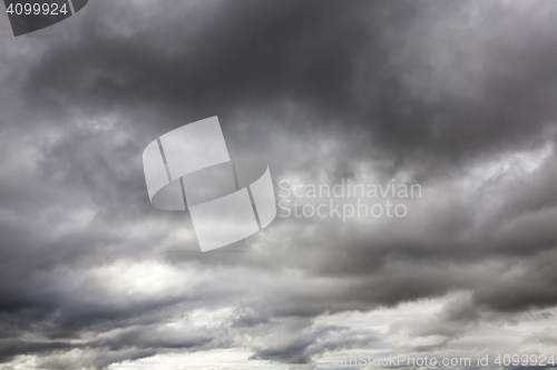 Image of gray clouds, cloudy weather