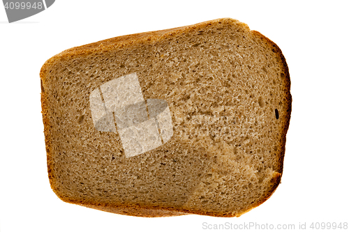 Image of isolated slice of bread
