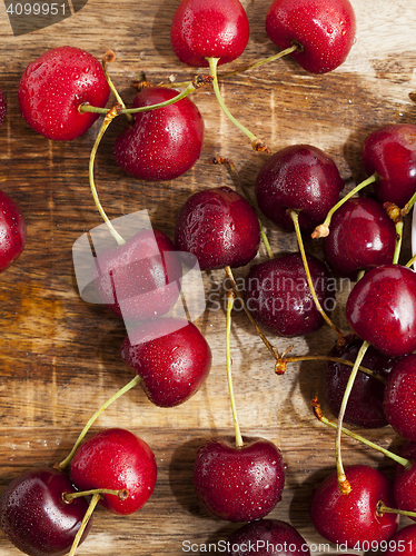 Image of red ripe cherry