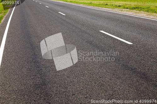 Image of road markings, close-up