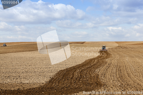 Image of tractor in the field