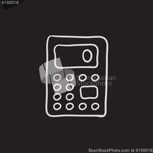 Image of Calculator sketch icon.